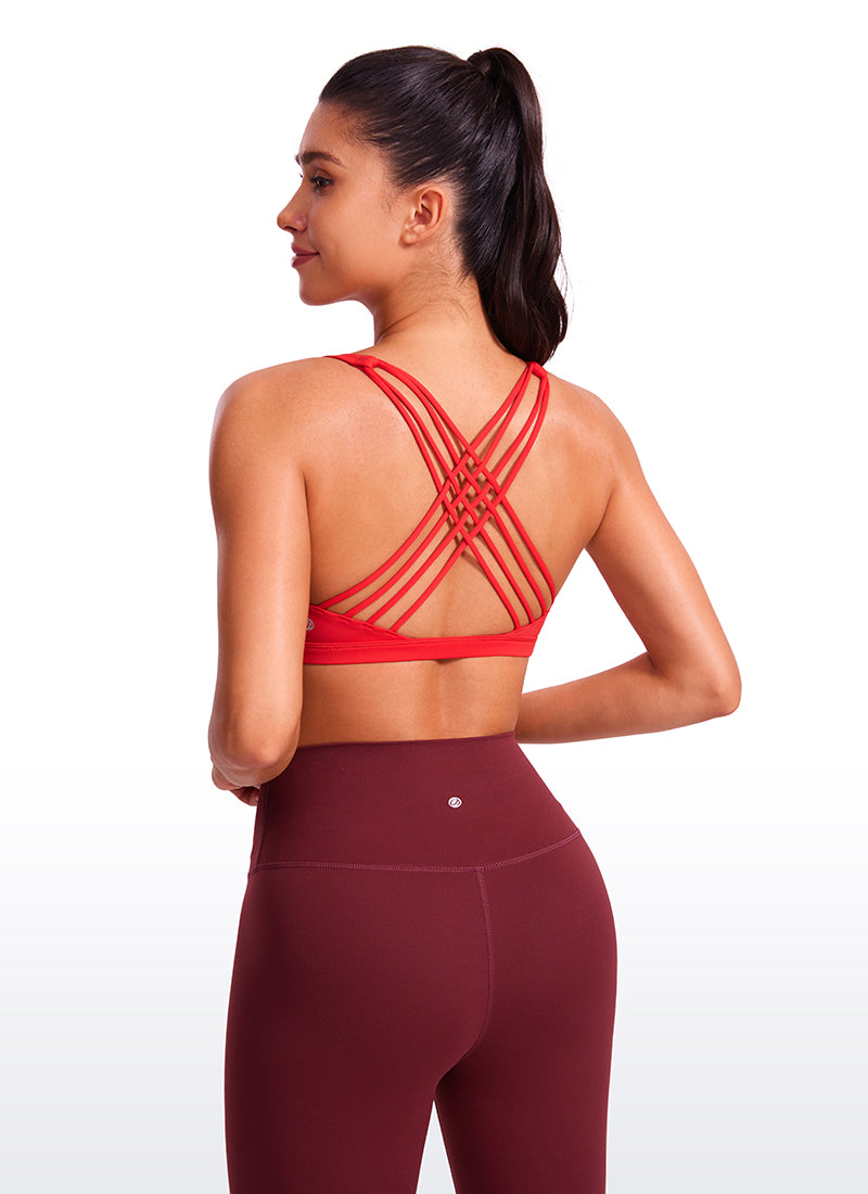 Soutien-gorge de sport Strappy Strappy Strappy Impact faible