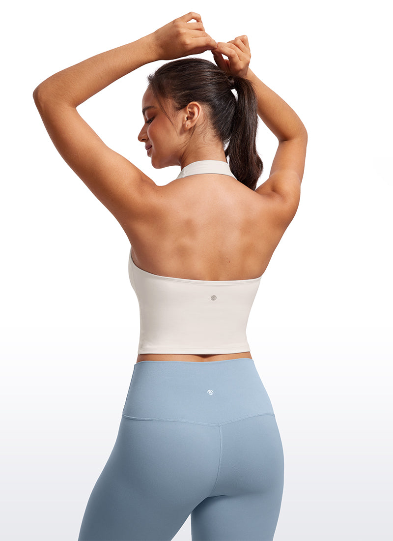 Butterluxe Halter Built-in Bra Tanks