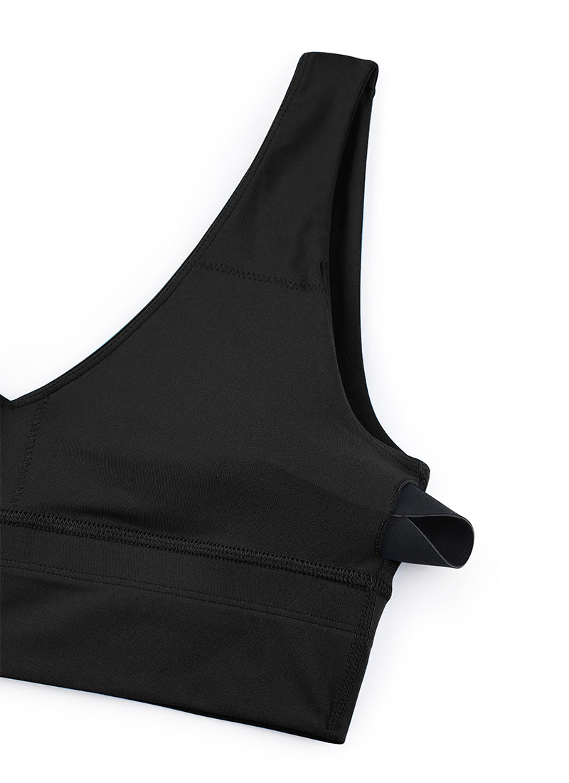 Soutien-gorge de sport long à col en V profond Butterluxe