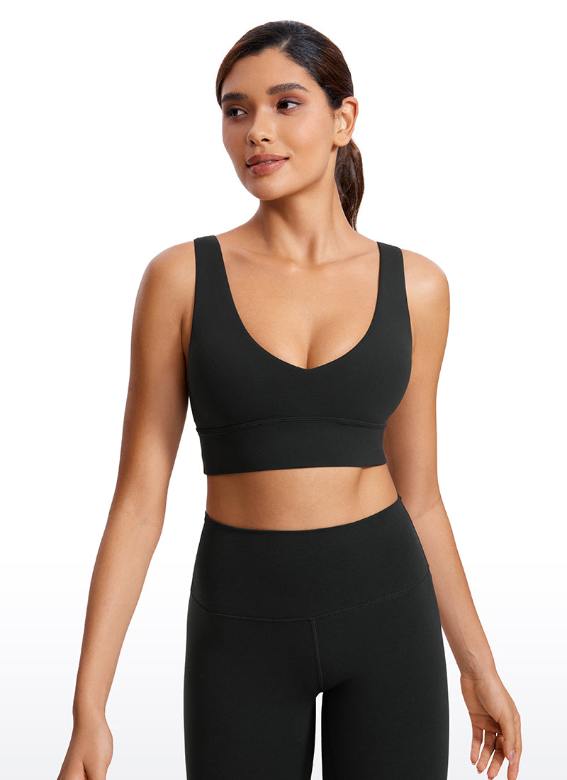 Soutien-gorge de sport long à col en V profond Butterluxe