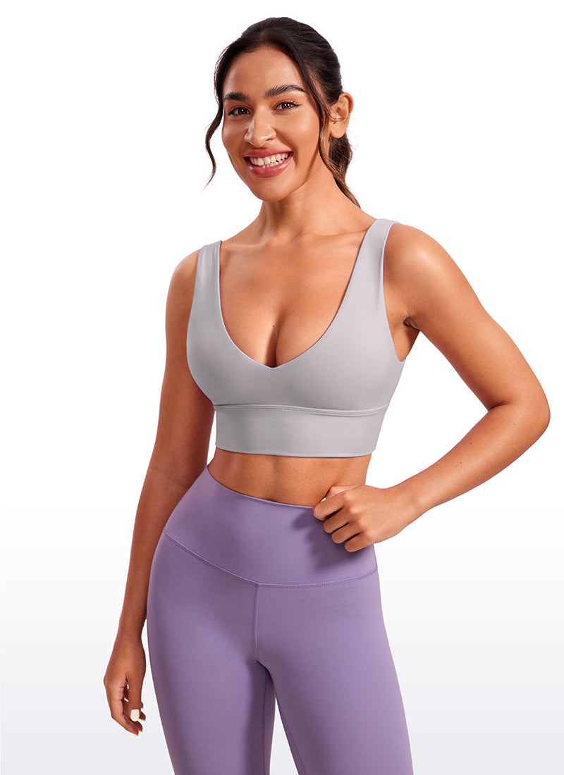 Soutien-gorge de sport long à col en V profond Butterluxe