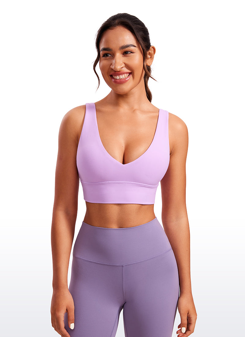 Soutien-gorge de sport long à col en V profond Butterluxe