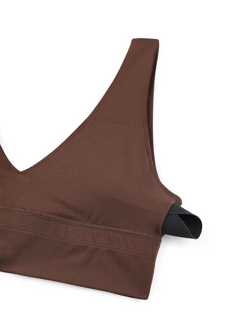 Soutien-gorge de sport long à col en V profond Butterluxe