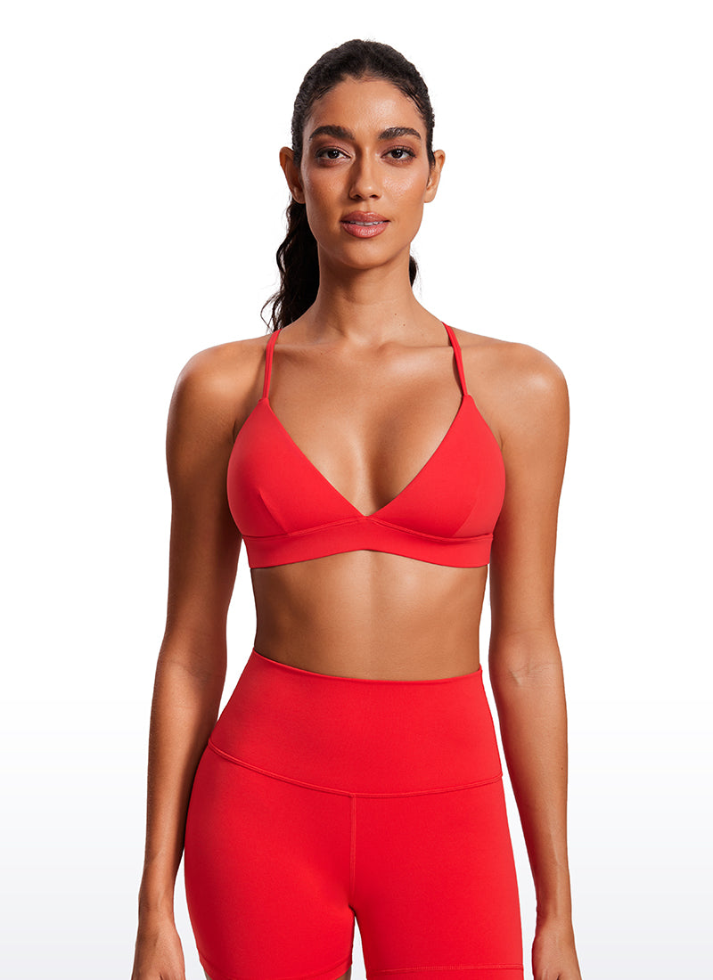 Soutien-gorge de sport à bretelles doublement doublé en triangle Nakedfeel