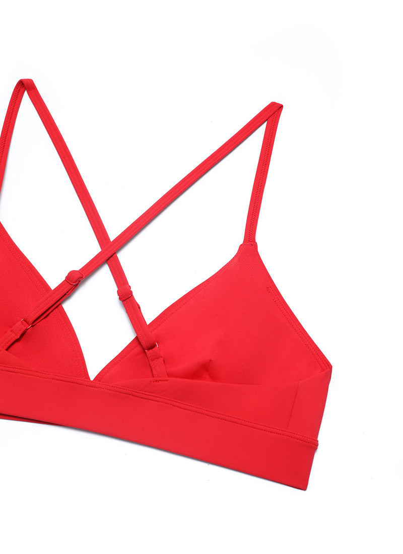 Soutien-gorge de sport à bretelles doublement doublé en triangle Nakedfeel