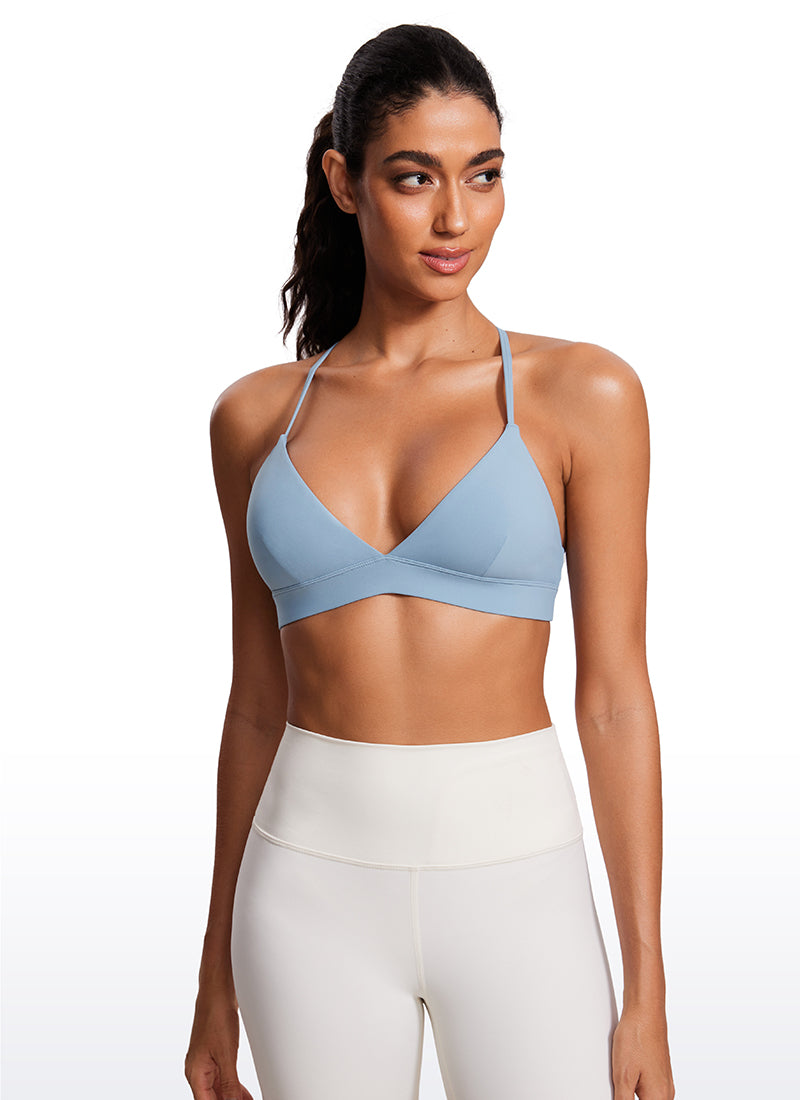 Soutien-gorge de sport à bretelles doublement doublé en triangle Nakedfeel