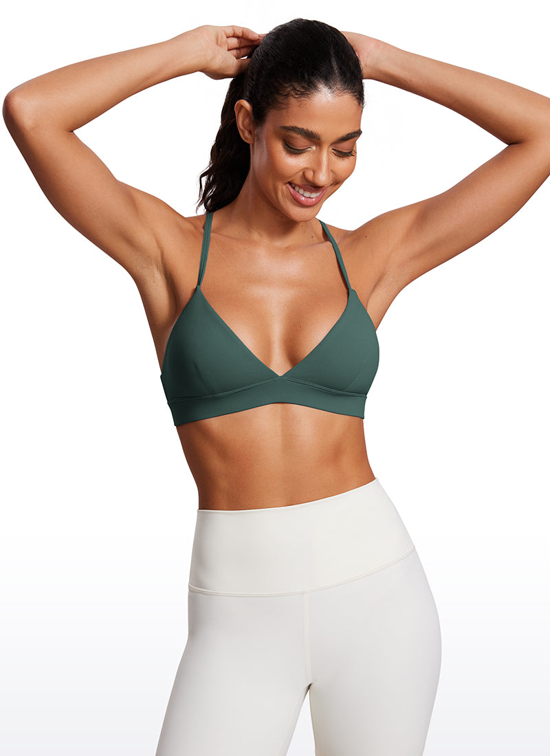 Soutien-gorge de sport à bretelles doublement doublé en triangle Nakedfeel