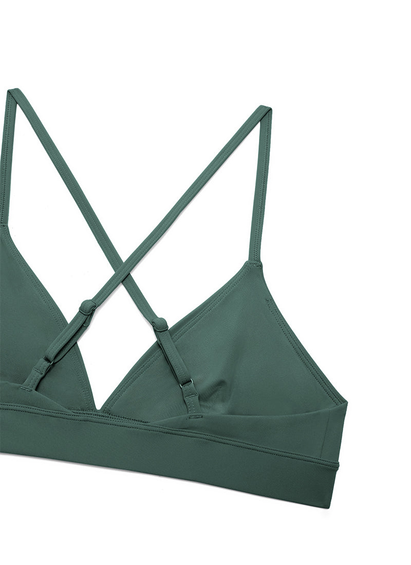 Soutien-gorge de sport à bretelles doublement doublé en triangle Nakedfeel