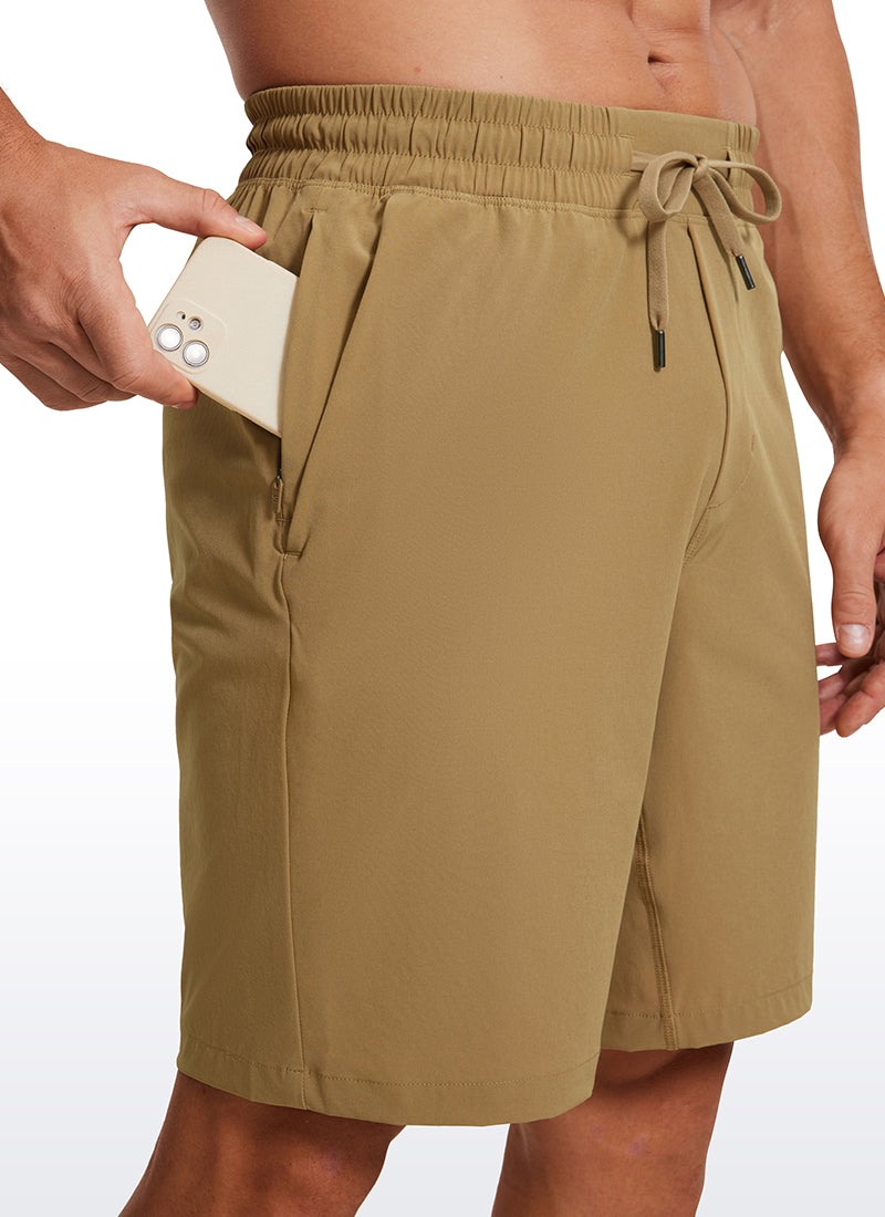 Shorts athlétiques rapides pour hommes avec poches 9 ''