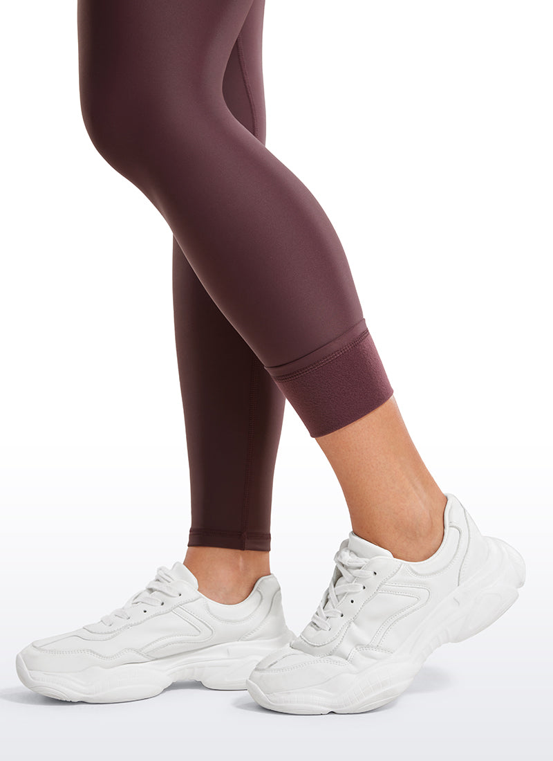 Legging doublé en molleton thermique 28 '' - Ceinture sans couture