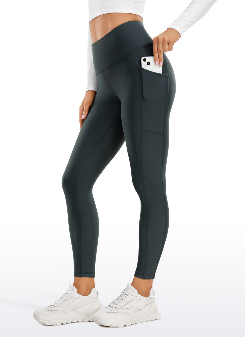 Leggings de poche doublé en molleton thermique 25 ''