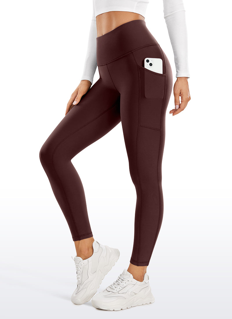 Leggings de poche doublé en molleton thermique 25 ''