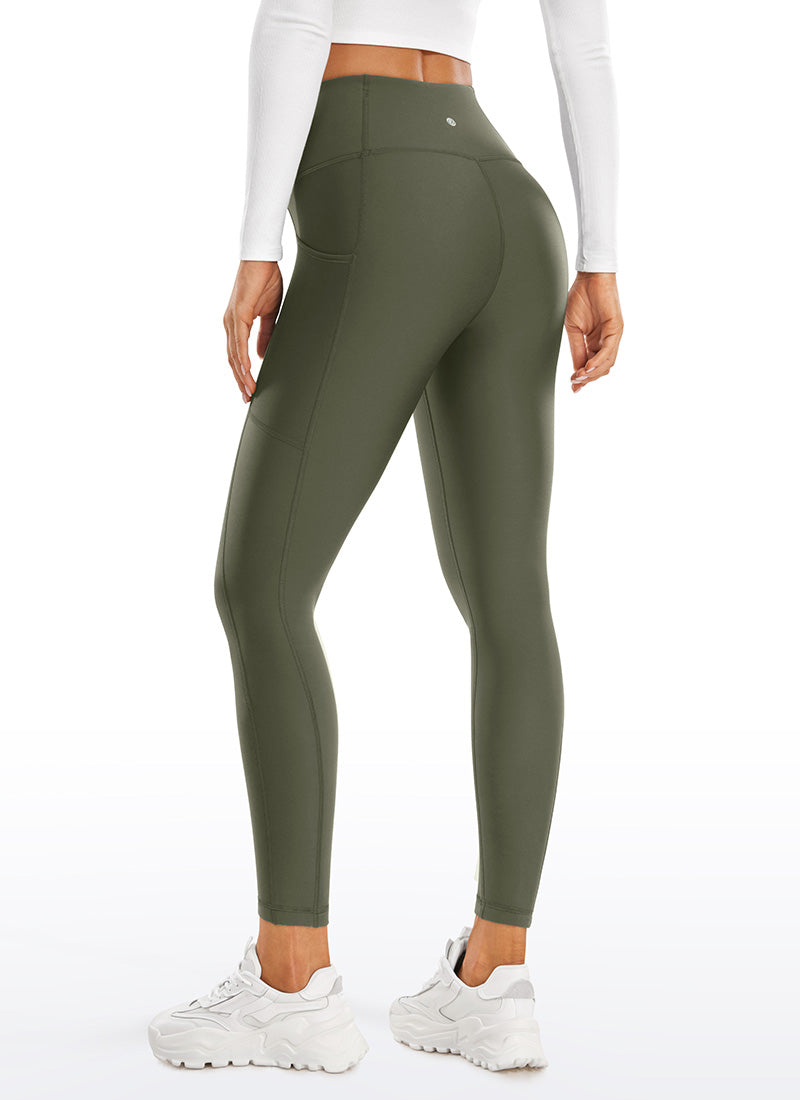 Leggings de poche doublé en molleton thermique 25 ''