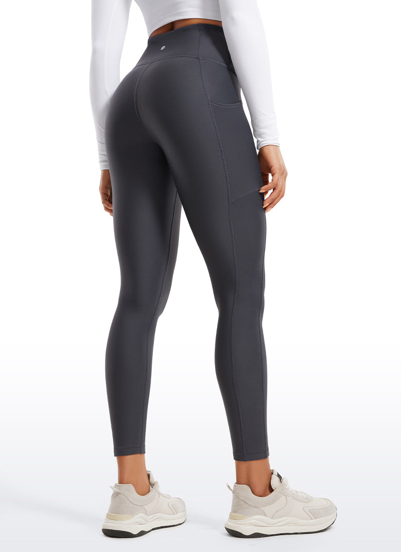 Leggings de poche doublé en molleton thermique 25 ''