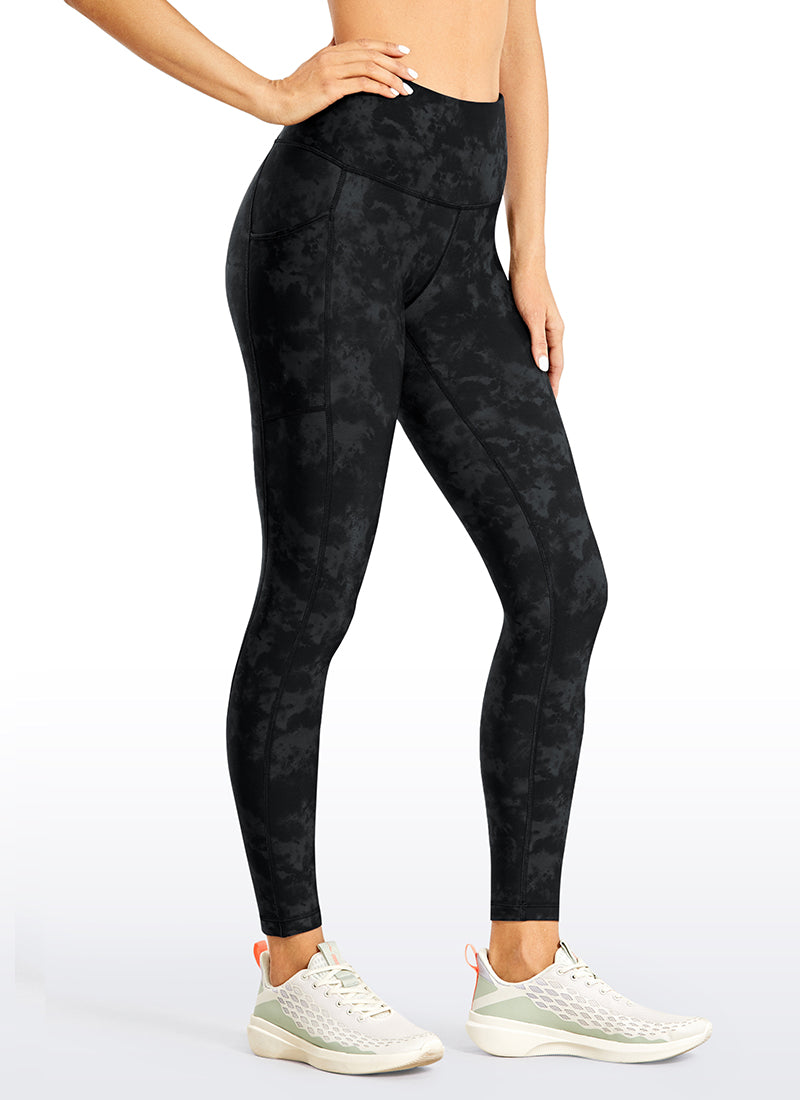 Leggings de poche doublé en molleton thermique 25 ''