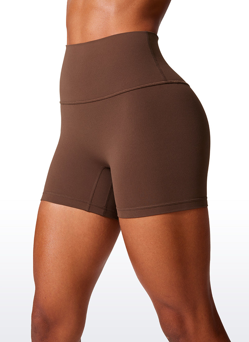 Short cycliste taille haute Butterlift Scrunch Butt 4'' - Sans couture avant