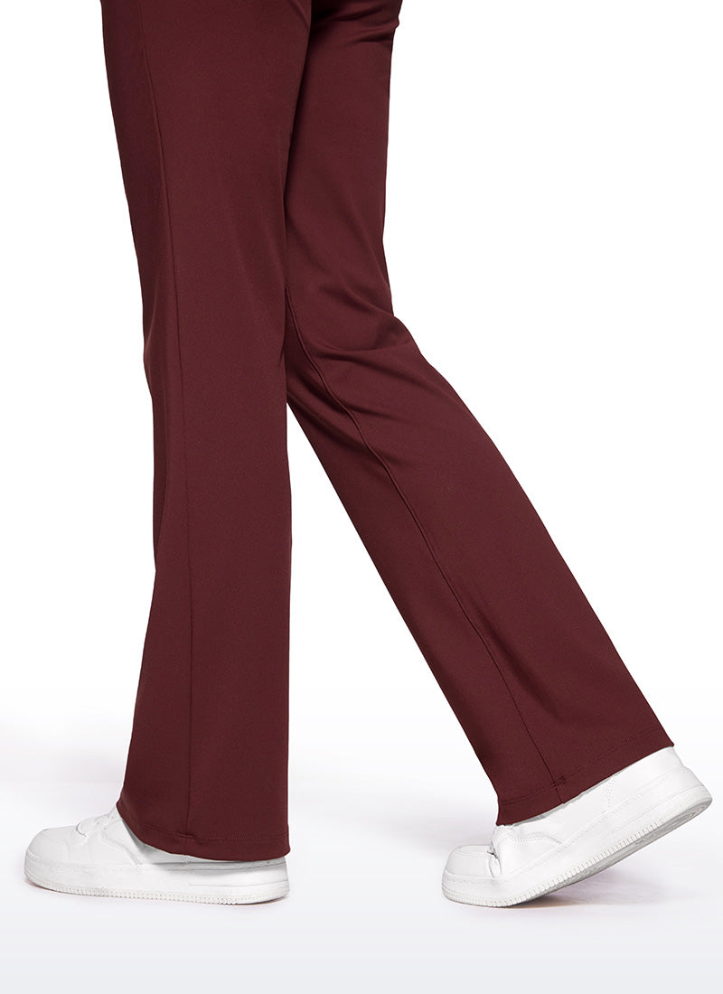 Pantalon évasé extensible avec poches zippées 31