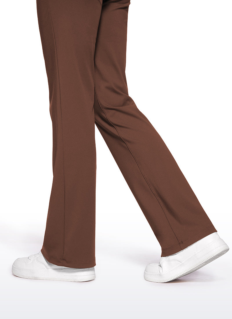 Pantalon évasé extensible avec poches zippées 31