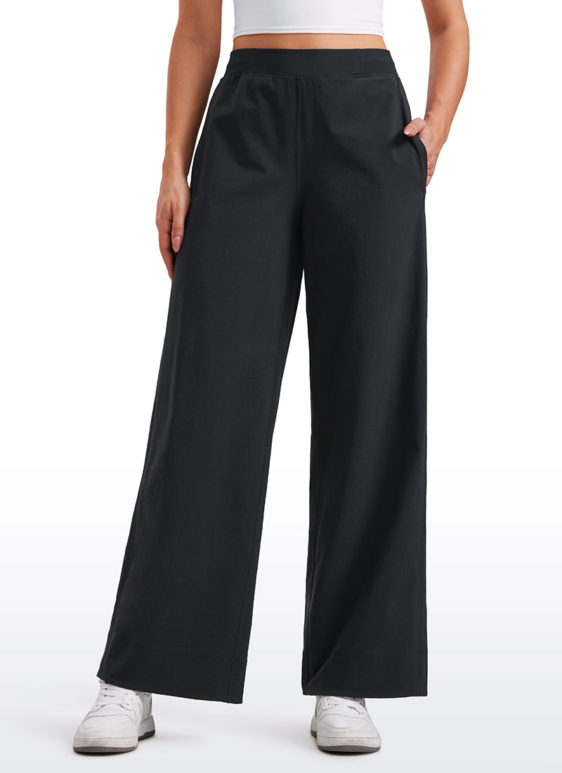 Stretch Wide Leg Casual Pants 30