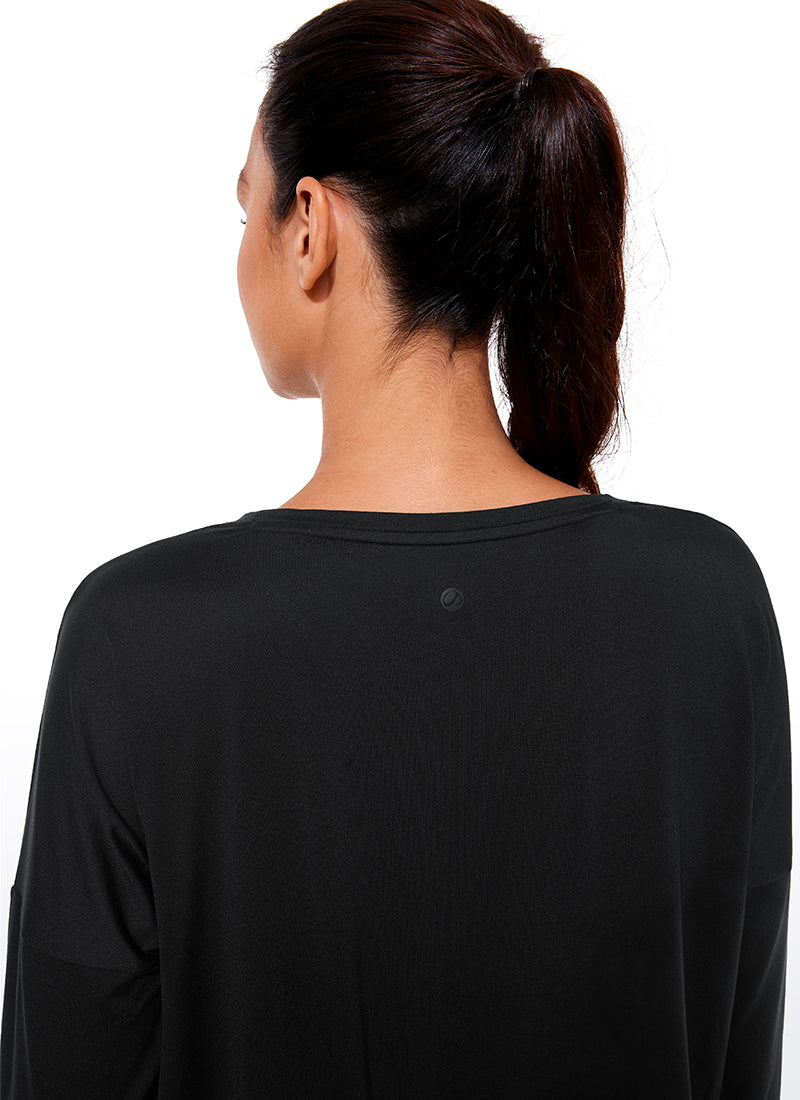 UPF 50+ Lightweight Heather Cropped Long Sleeves